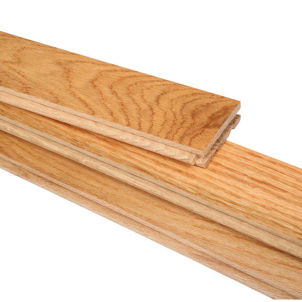 Bruce Oak Rustic Natural 3/4 in. Thick x 2-1/4 in. Wide x Varying Length Solid Hardwood Flooring (20 sq. ft. / case) - Super Arbor