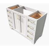 Taylor 48 in. W Vanity Cabinet Only in White - Super Arbor
