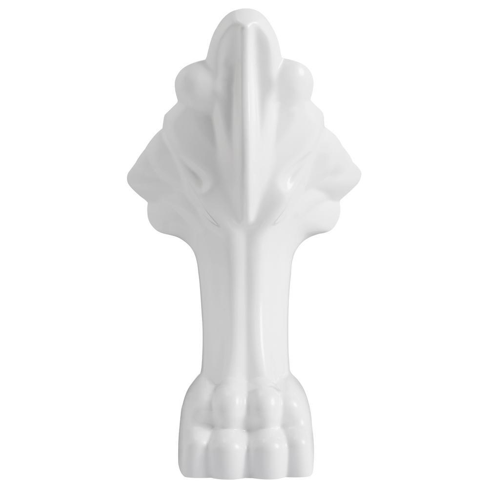 59.1 in. Acrylic Clawfoot Non-Whirlpool Bathtub in White - Super Arbor