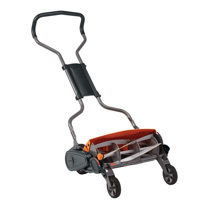 Fiskars 18 in. Cut Manual Push Non-Electric Walk Behind Reel Mower
