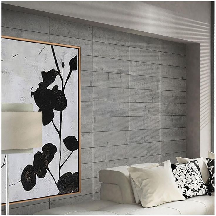 Florida Tile Home Collection Timber Grey 6 in. x 24 in. Porcelain Floor and Wall Tile (14 sq. ft. / case)