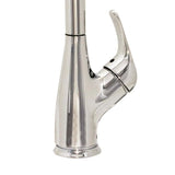 EZ-FLO Sterling Chrome 1-Handle Deck-Mount Pull-Down Handle Kitchen Faucet (Deck Plate Included)