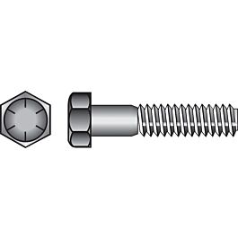 Hillman 3/8 in. Diameter x 1-1/4 in. Length Heat-Treated Steel Hex Head Cap Screw, Grade 8, Coarse Thread, 100-Pack