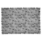 Spider Web Rectangle Black Polyester Tablecloth