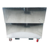 30 in. x 60 in. Aluminum Portable Fold Down Tool Box with Casters and Fork Pocket - Super Arbor