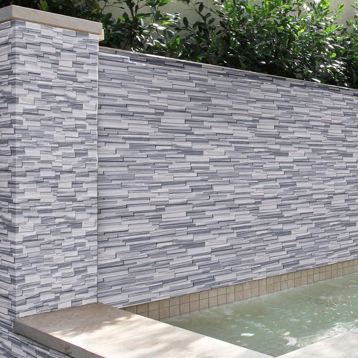 Alaska Gray 3D Ledger Panel 6 in. x 24 in. Honed Marble Wall Tile (10 cases / 60 sq. ft. / pallet)