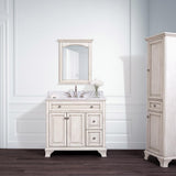 Corsicana 60 in. W x 21.5 in. D Vanity Cabinet Only in Antique White - Super Arbor