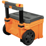 Klein Tools MODbox Two-Drawer Rolling Tool Box, 22.6 in, Orange, Plastic & Metal