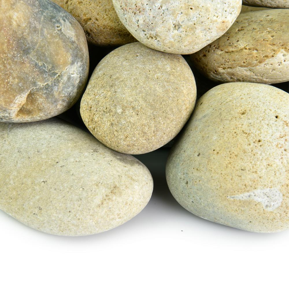 Southwest Boulder & Stone 20 lbs. of Mixed 2 in. to 3 in. Mexican Beach Pebbles - Super Arbor