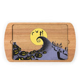 17 in. Jack and Sally Billboard Glass Top Serving Tray
