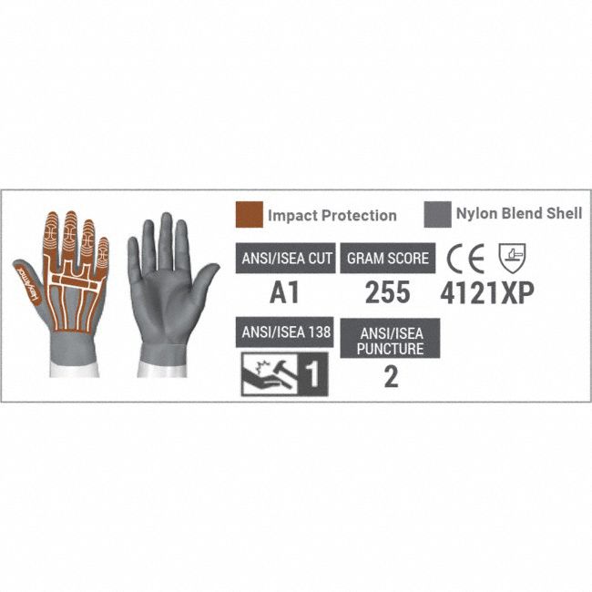 HEXARMOR Helix 1095 XL Sandy Nitrile Coated Impact-Resistant Gloves