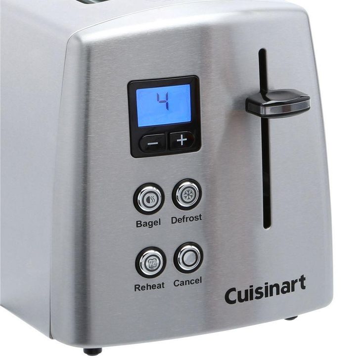 Compact 2-Slice Stainless Steel Toaster