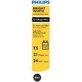 Philips 21-Watt 34 in. Linear T5 Fluorescent Tube Light Bulb Bright White (3000K)