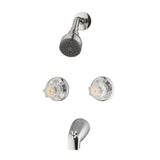 Aragon WaterSense 2-Handle 1-Spray Tub and Shower Faucet in Chrome (Valve Included) - Super Arbor