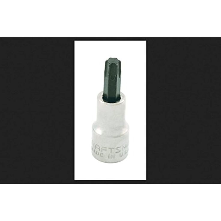 Craftsman T40 Torx Bit Socket, 3/8 in. Drive, 6 Point, Polished Chrome