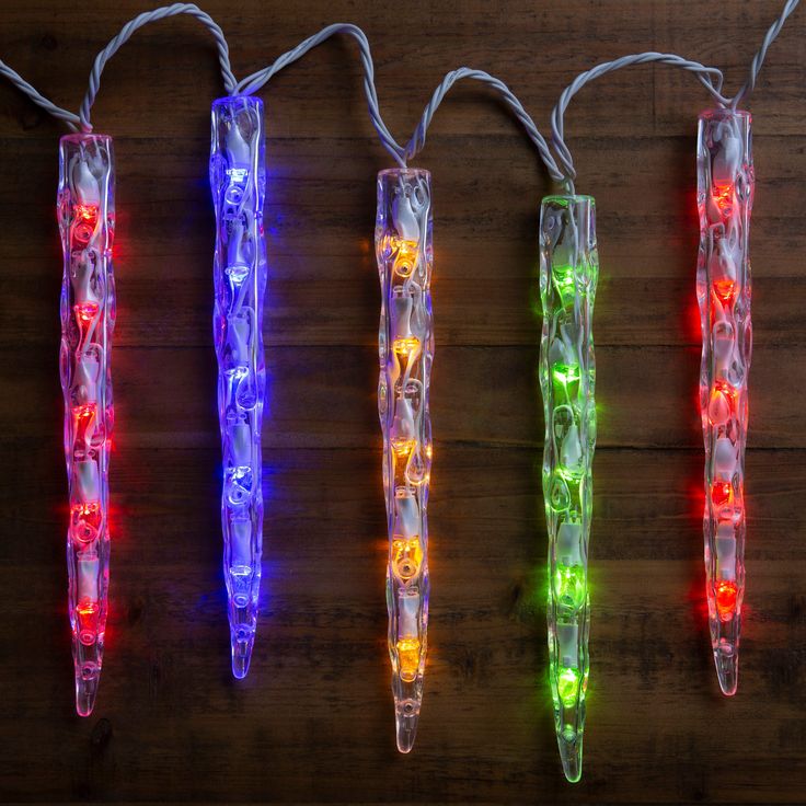GE Color Choice 20-Count Multi-function Color Changing Mini LED Plug-In Christmas Icicle Lights