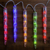 GE Color Choice 20-Count Multi-function Color Changing Mini LED Plug-In Christmas Icicle Lights
