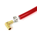 PEX Plumbing Kit - Crimper, Cutter Tool with Lock Hook, 1/2 in. Elbow Cinch and Half Clamp