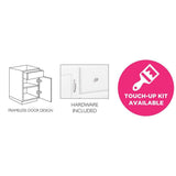 Wyndham 30 in. W x 18 in. D Unassembled Bath Vanity Cabinet Only in White Semi-Gloss