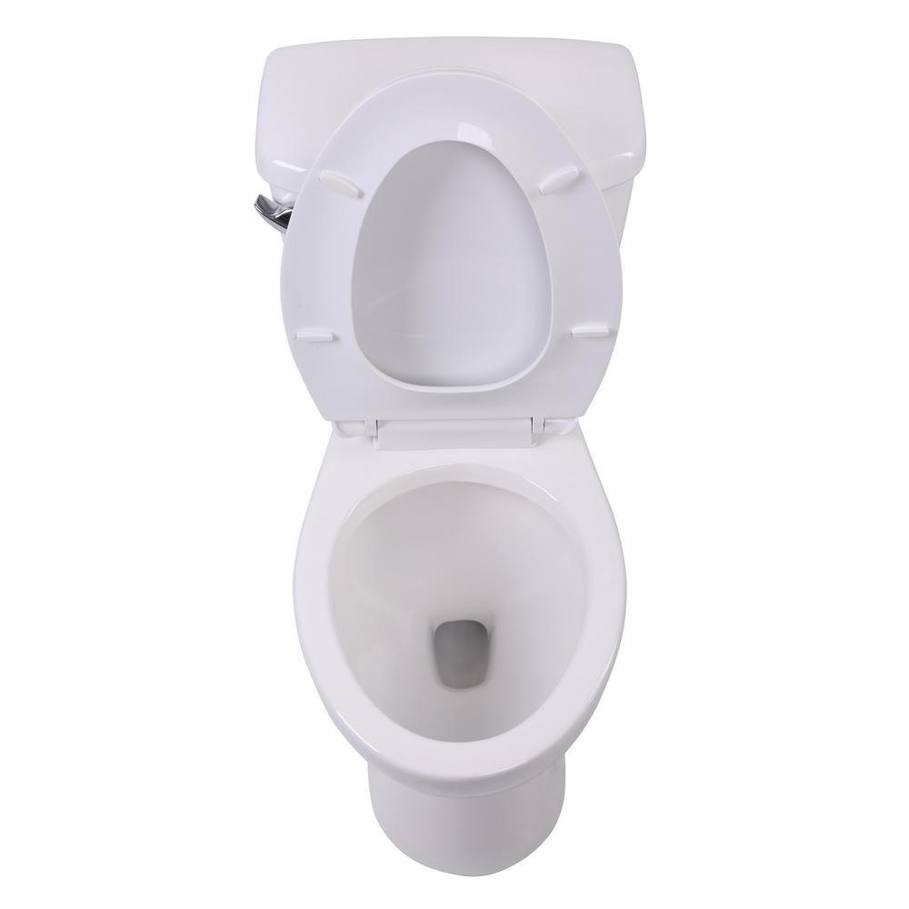 45.75 in. Walk-In Whirlpool Bathtub in White with 1.28 GPF Single Flush Toilet - Super Arbor