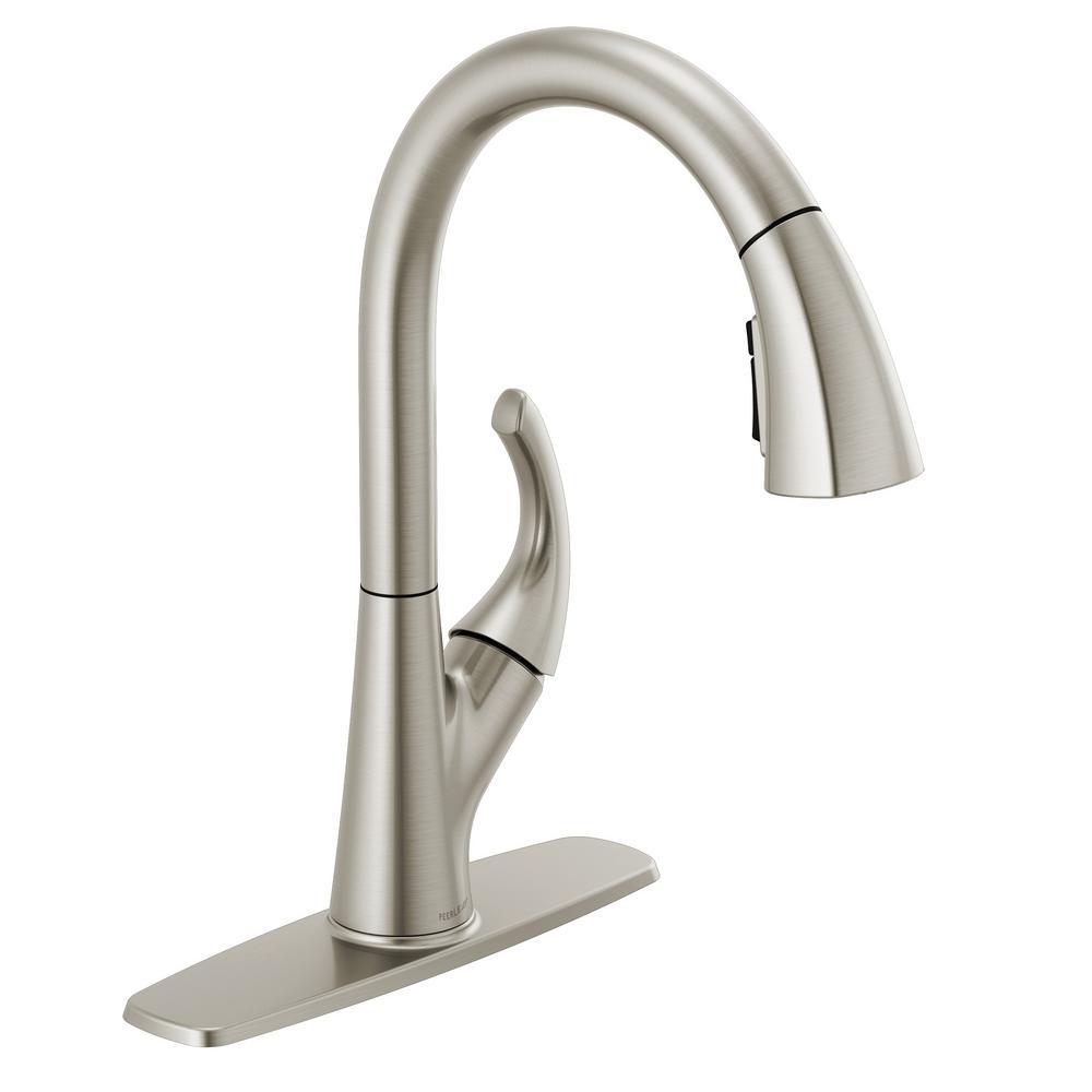 Parkwood Single-Handle Pull-Down Sprayer Kitchen Faucet in Chrome - Super Arbor