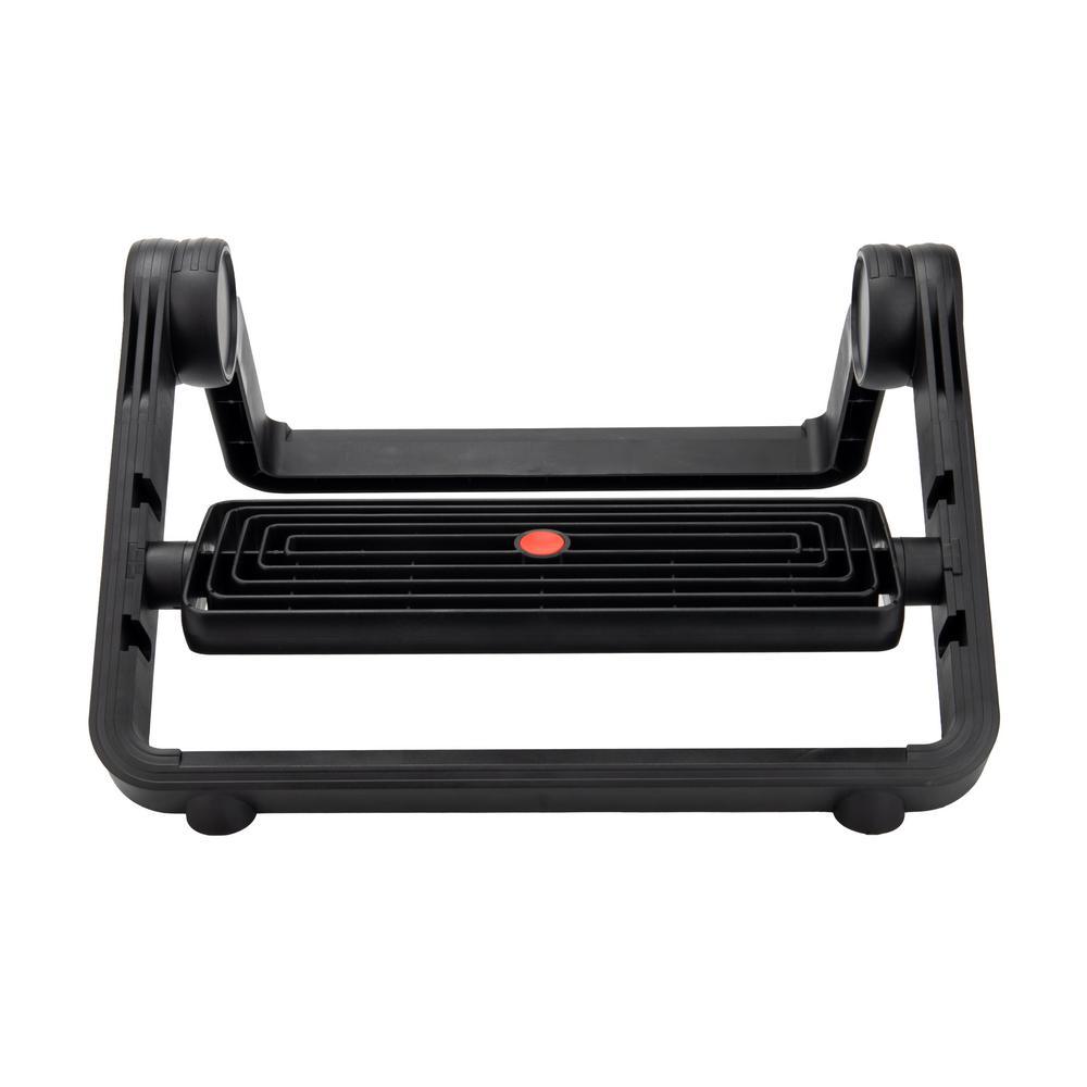 Black Plastic Sliding Adjustable Foot Rest for Under Desk - Super Arbor