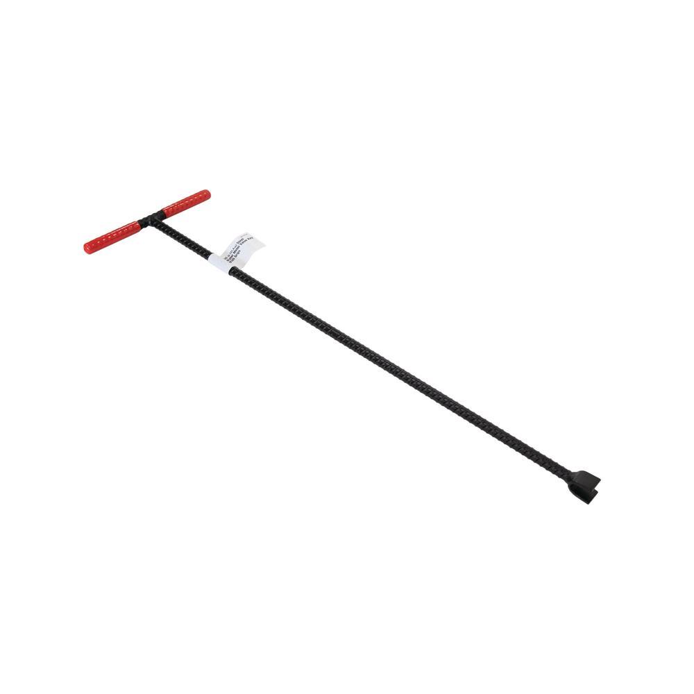 36 in. Solid Steel Water Meter Valve Key with Grips - Super Arbor