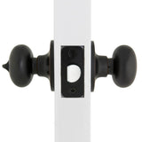 Round Aged Bronze Bed and Bath Door Knob - Super Arbor