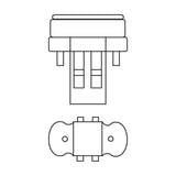 13-Watt Equivalent CFLNI (GX23) 2-Pin Light Bulb Cool White (4100K) - Super Arbor
