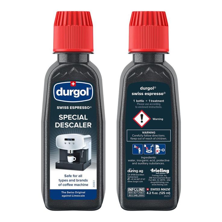 Swiss Espresso Machine Descaler/Decalcifier Solution (4-Pack)