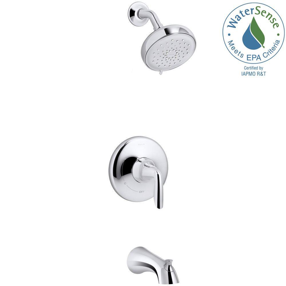 Willamette Single-Handle 3-Spray Tub and Shower Faucet in Polished Chrome (Valve Included) - Super Arbor