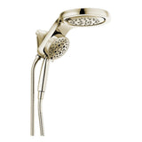 HydroRain Two-in-One 5-Spray 6 in. Dual Wall Mount Fixed and Handheld H2Okinetic Shower Head in Venetian Bronze - Super Arbor