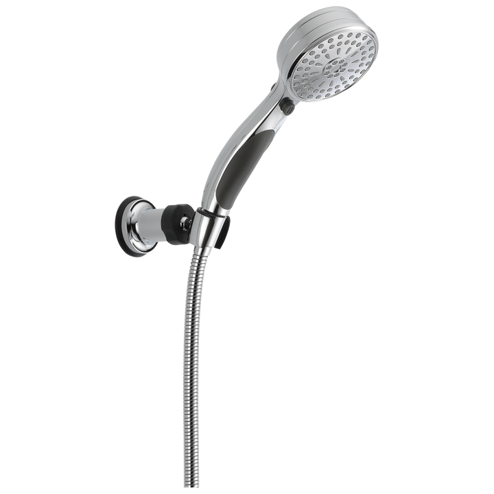 Delta ActivTouch 9-Spray 3.6 in. Single Wall-Mount Adjustable Handheld Shower Head in Matte Black