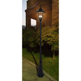 Coastal Milford 3-Light Outdoor Black Post Light