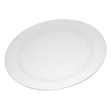 Durus 9 in. White Melamine Narrow Rim Dinner Plate (24-Pack)
