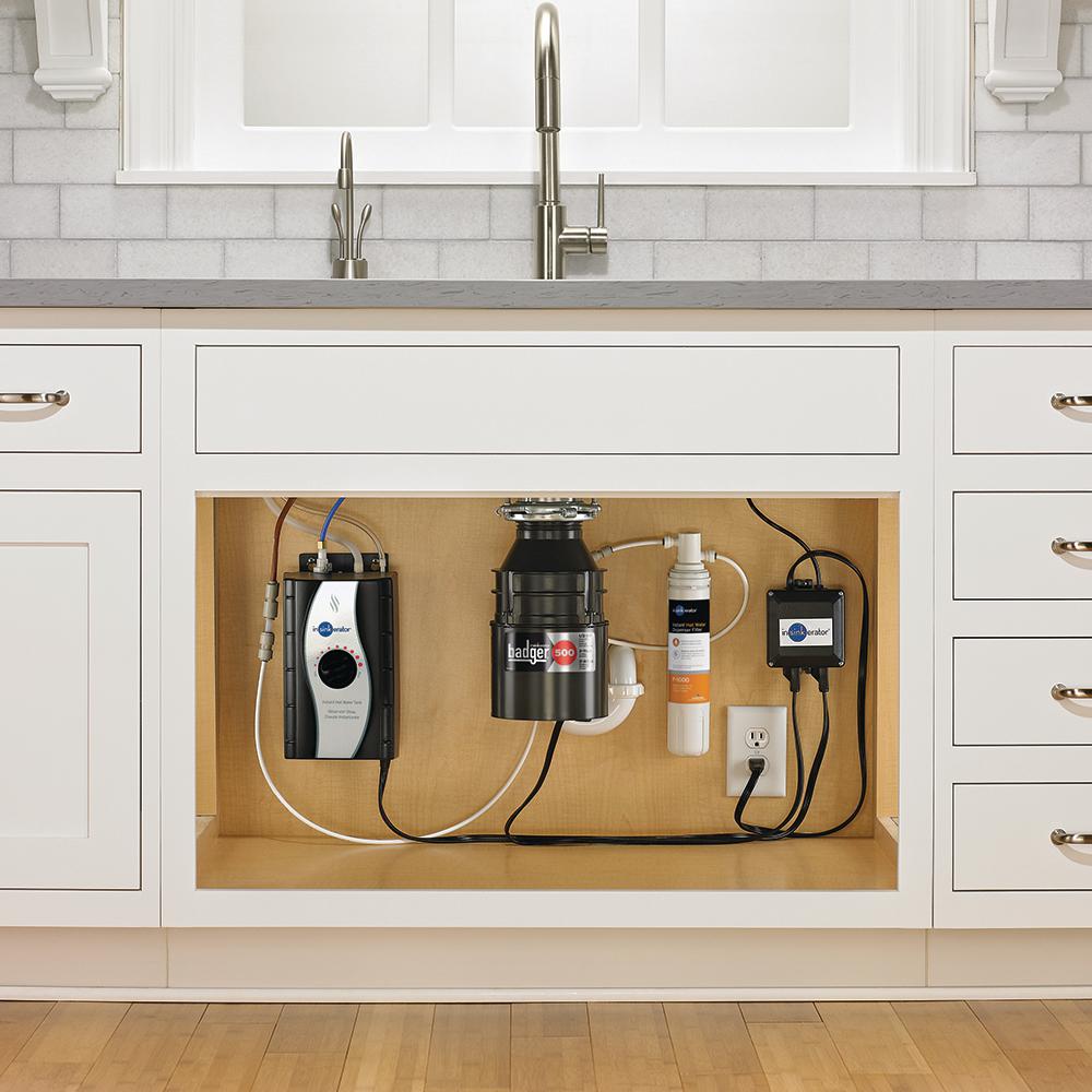 InSinkErator Badger 500 1/2 HP Continuous Feed Garbage Disposal with Power Cord - Super Arbor