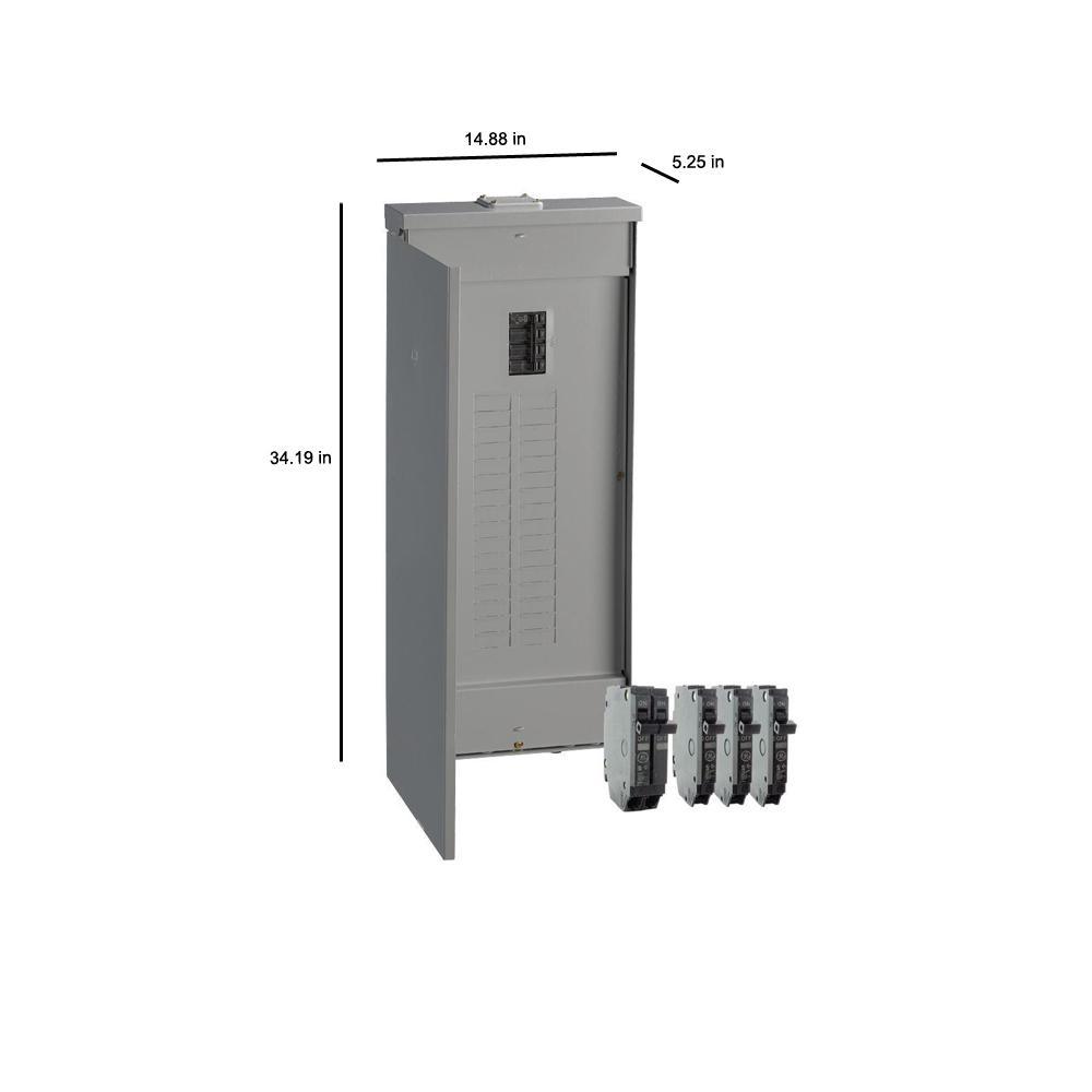 200 Amp 32 Space 40 Circuit Outdoor Main Breaker Load Center Value Kit - Super Arbor