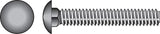 Hillman 1/2 in. x 5 in. Hot-Dipped Galvanized Steel Carriage Bolts, Coarse Thread, 25-Pack