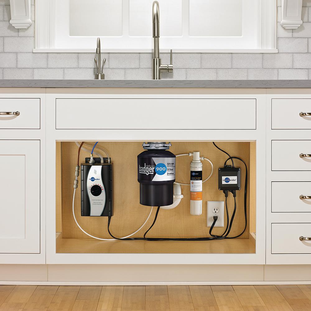 InSinkErator Badger 900 3/4 HP Continuous Feed Garbage Disposal with Power Cord Kit Included - Super Arbor
