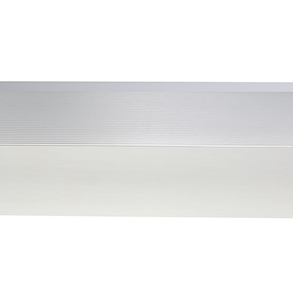 4 ft. 2-Light Fluorescent Brushed Nickel Decorative Wrap Fixture Strip - Super Arbor
