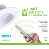 RL 5 in. and 6 in. White Wireless Smart Integrated LED Recessed Downlight Ceiling Fixture Selectable Color Temperature - Super Arbor