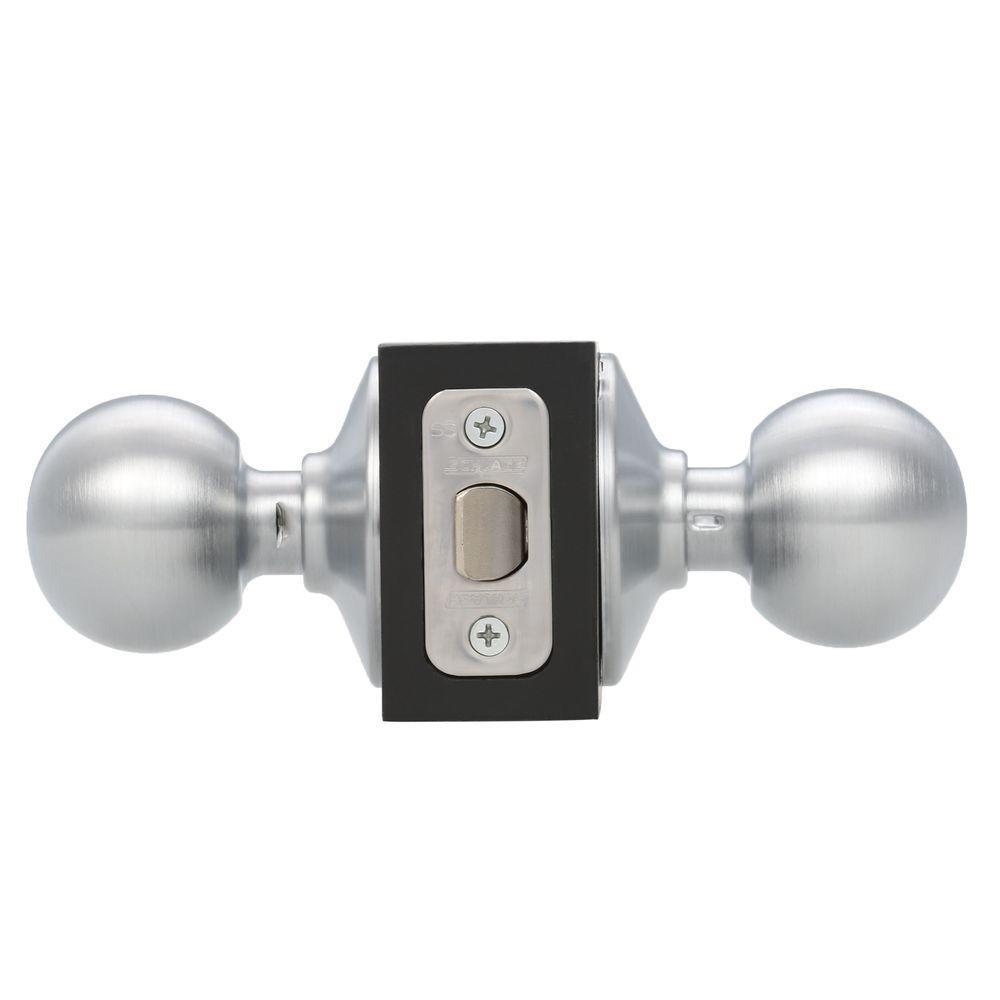 Orbit Series Satin Chrome Passage Hall/Closet Door Knob - Super Arbor