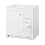Naples 30 in. W 21.63 in. D Vanity Cabinet Only in Warm Cinnamon with Left Hand Drawers - Super Arbor