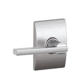Latitude Satin Nickel Passage Hall/Closet Door Lever with Century Trim - Super Arbor
