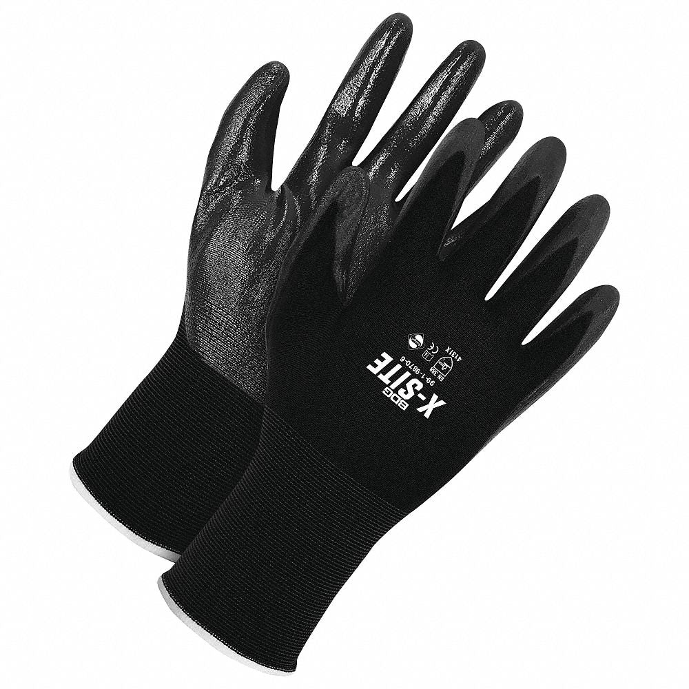 BDG X-Site Smooth Nitrile Palm Dipped Gloves - Medium