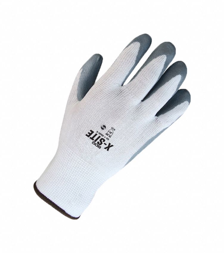 BDG X-Site Foam Nitrile Coated Gloves, Full Finger, Size M