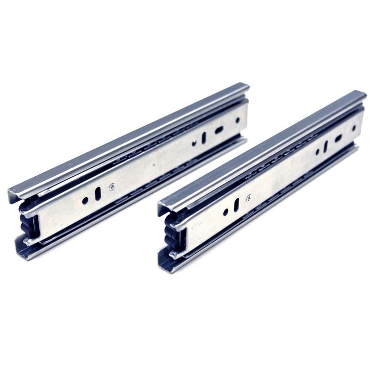 8 in. Side Mount Full Extension Ball Bearing Drawer Slide with Installation Screws (1-Pair)