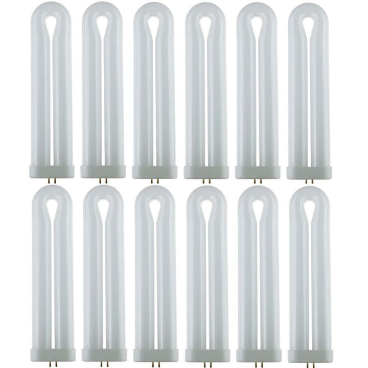 12 in. 40-Watt T10 U-Bent Ful Fluorescent Tube CFL Light Bulb Black Light (12-Pack) - Super Arbor