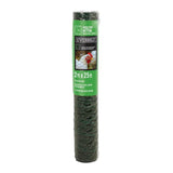 Everbilt 1 in. Mesh x 2 ft. x 25 ft. 20-Gauge Green PVC Coated Poultry Netting