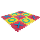 Hey! Play! Multi-Colored 36 in. x 36 in. x 0.325 in. Giant Interlocking Foam Square Tic-Tac-Toe Game